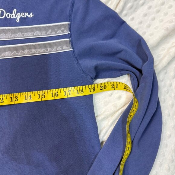 47 Brand LA Dodgers Full Dual Zipper Woman XXL Blue/Gray Cotton Slim fit Jacket - Picture 5 of 10